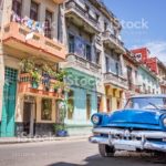 Vintage classic american car in Havana, Cuba